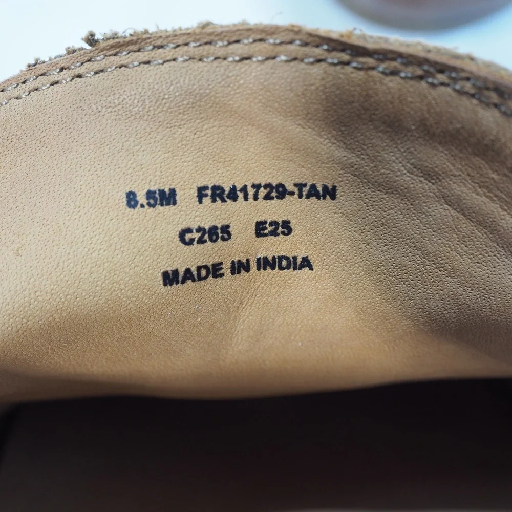Frye Lewis Venetian 2.0 Mens 8.5 Tan Leather Driving Loafer Whipstitch Moc Toe